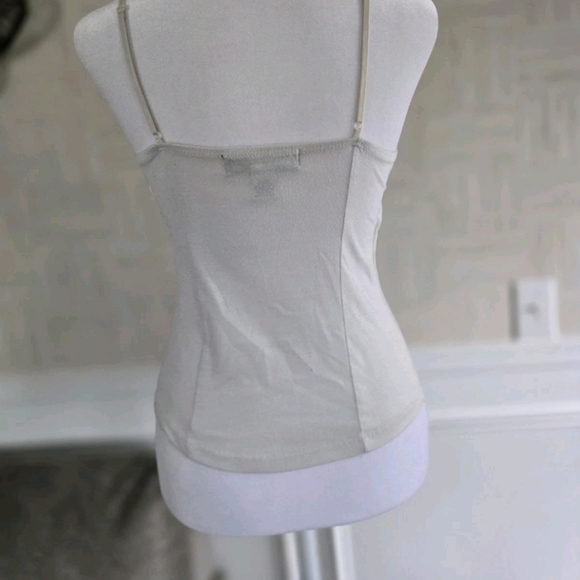 VINTAGE White Tank Top Weavers Size L - Picture 2 of 6